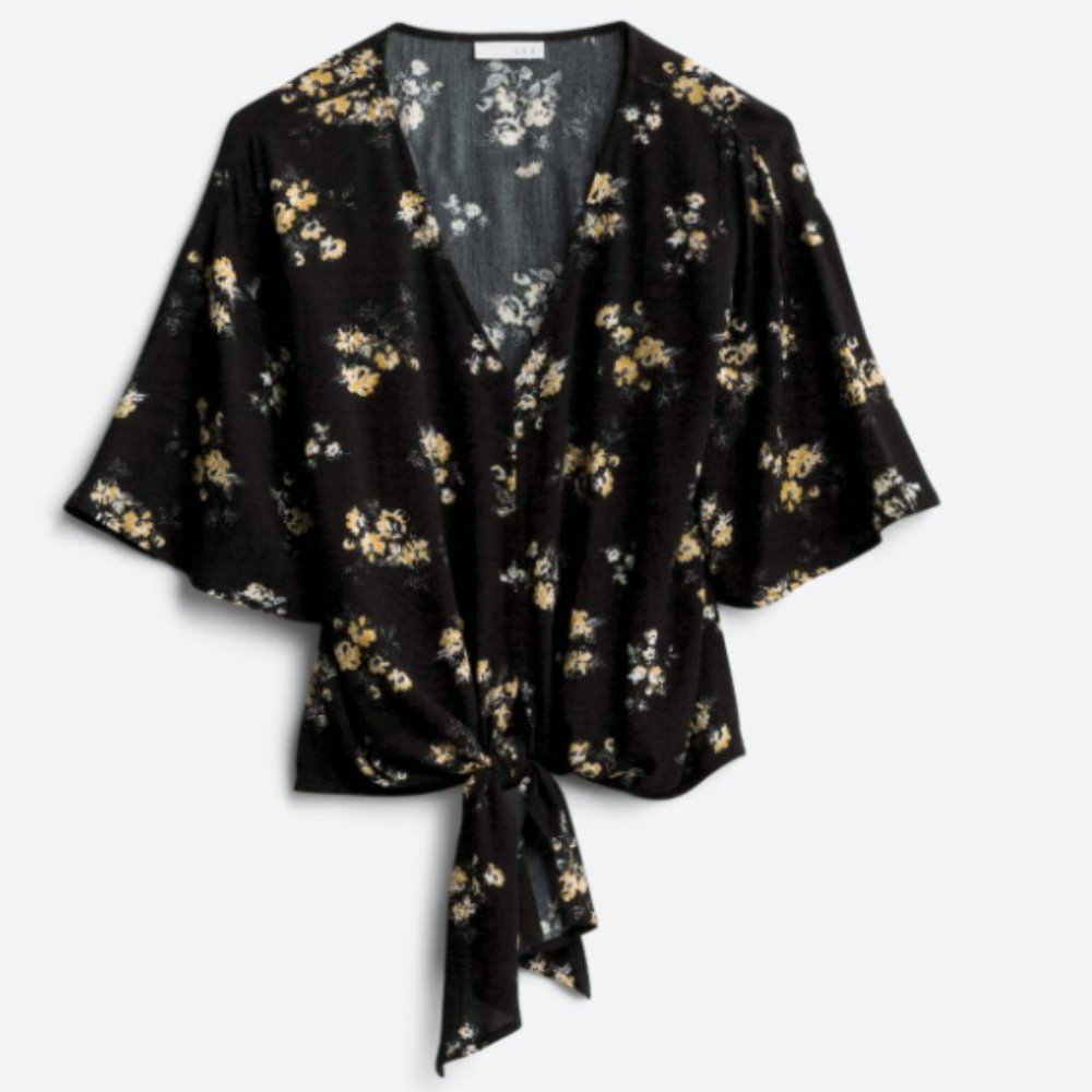 Stitch Fix Floral Tie Tee